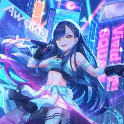 This is a pixiv picture whose title is 憧れでは終わらない.