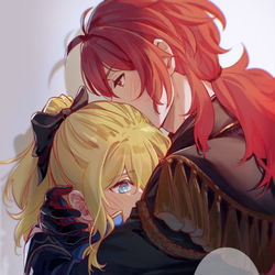 This is a pixiv picture whose title is Huggies.