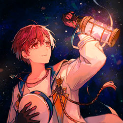 This is a pixiv picture whose title is Night Sea Journey.