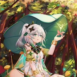 This is a pixiv picture whose title is ナヒーダ in Lichtung.
