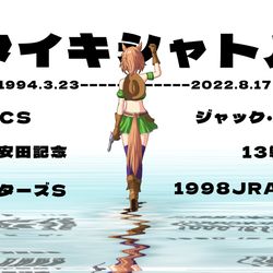 This is a pixiv picture whose title is おやすみタイキシャトル.