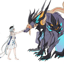 This is a pixiv picture whose title is big puppy.
