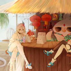 This is a pixiv picture whose title is summer.