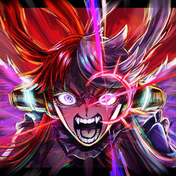 This is a pixiv picture whose title is 怒りよ.