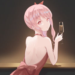 This is a pixiv picture whose title is 🥂.