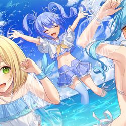 This is a pixiv picture whose title is ☀️夏のモほすず🌊.