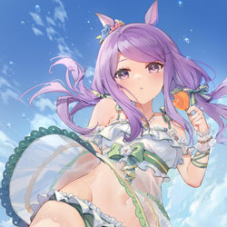 This is a pixiv picture whose title is 水着マックイーン.
