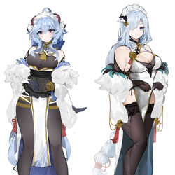 This is a pixiv picture whose title is Ganyu＆Shenhe.