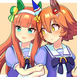 This is a pixiv picture whose title is なかよしフクスズ.