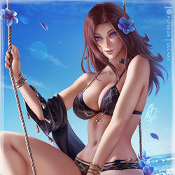 This is a pixiv picture whose title is Ocean Breeze Avalon.