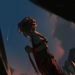 This is a pixiv picture whose title is 目覚めの唄.