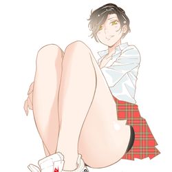 This is a pixiv picture whose title is あーちゃん vs NIKE.