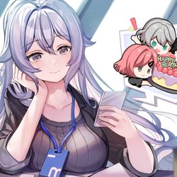 This is a pixiv picture whose title is 布洛妮婭生日快樂!.