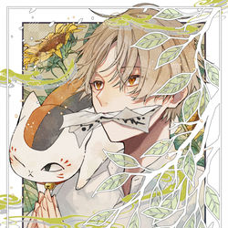This is a pixiv picture whose title is 夏目友人帳.
