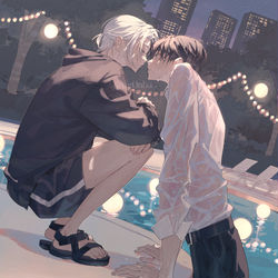 This is a pixiv picture whose title is 君に夢中.