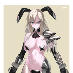 This is a pixiv picture whose title is クリームヒルト逆バニー.