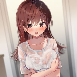 This is a pixiv picture whose title is びしょ濡れっち.