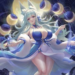 This is a pixiv picture whose title is 信濃さんフルムーン🌖.