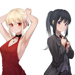 This is a pixiv picture whose title is 千束泷奈.