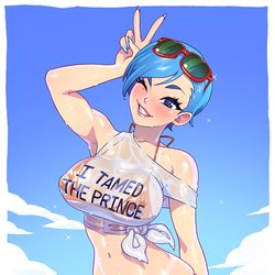 This is a pixiv picture whose title is Bulma Bikini.