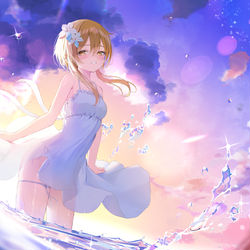 This is a pixiv picture whose title is 最終日.