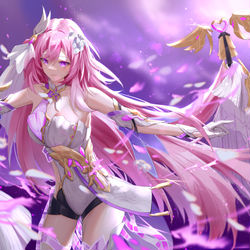 This is a pixiv picture whose title is 爱莉希雅.