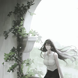 This is a pixiv picture whose title is Terrace.