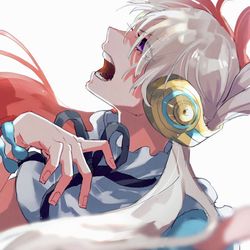 This is a pixiv picture whose title is 🎶.