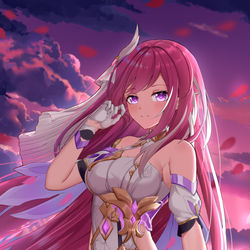 This is a pixiv picture whose title is 因你而在的故事.