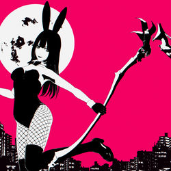 This is a pixiv picture whose title is 武装バニーガール🐰🌙.