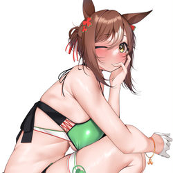 This is a pixiv picture whose title is 水着ファインモーション殿下.