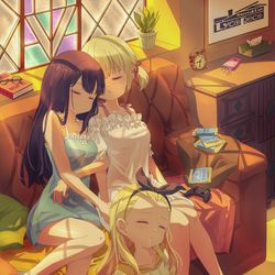 This is a pixiv picture whose title is Lycoris昼寝.
