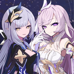 This is a pixiv picture whose title is 爱莉希雅-Elysia.