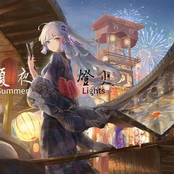 This is a pixiv picture whose title is Summer Lights|夏夜灯火.