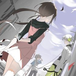This is a pixiv picture whose title is 夏の日の向こう.