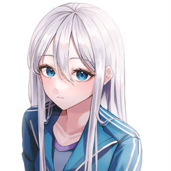 This is a pixiv picture whose title is 💙.