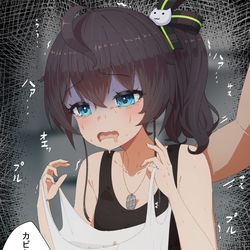 This is a pixiv picture whose title is ゲロを吐くまつりちゃん.