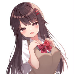 This is a pixiv picture whose title is どこ見てるの？お兄ちゃん♡.