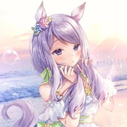 This is a pixiv picture whose title is 水着マックイーン....