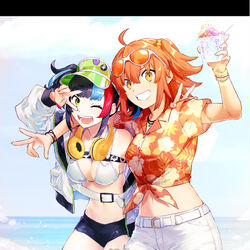 This is a pixiv picture whose title is レッツエンジョイサマー！.