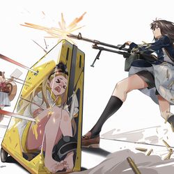 This is a pixiv picture whose title is 輝き撃ち.