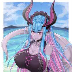 This is a pixiv picture whose title is 伊吹童子.