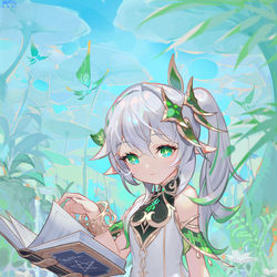 This is a pixiv picture whose title is 神秘少女纳西妲.