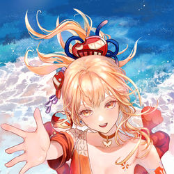 This is a pixiv picture whose title is 宵宫.