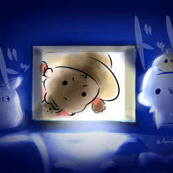 This is a pixiv picture whose title is 見つかったら、最後…！！.