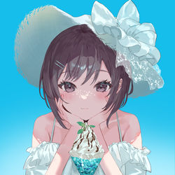 This is a pixiv picture whose title is 絵名.