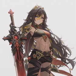This is a pixiv picture whose title is dehya.