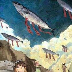 This is a pixiv picture whose title is 秋刀魚主力部隊.