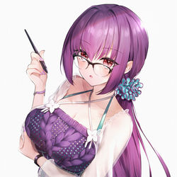 This is a pixiv picture whose title is 水着スカディ.