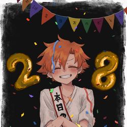 This is a pixiv picture whose title is 名伽尾アズマ生誕祭2022.